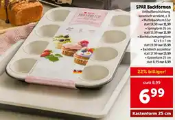 Interspar SPAR Backformen Angebot