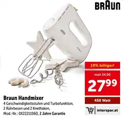 Interspar Braun Handmixer Angebot