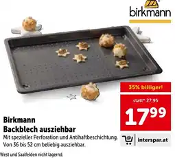 Interspar Birkmann Backblech ausziehbar Angebot