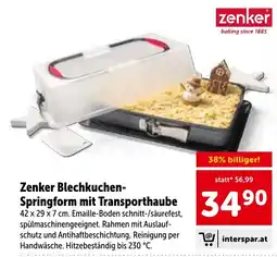 Interspar Zenker Blechkuchen-Springform mit Transporthaube Angebot