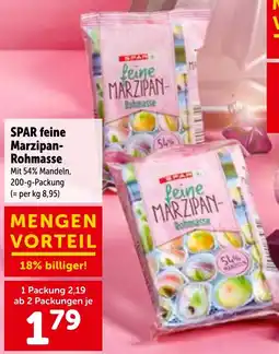 Interspar SPAR feine Marzipan-Rohmasse Angebot
