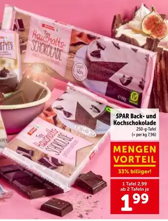 SPAR Back- und Kochschokolade