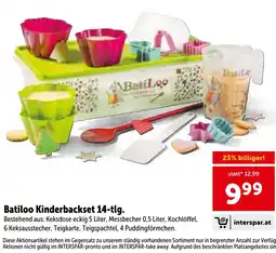 Interspar Batiloo Kinderbackset 14-tlg. Angebot