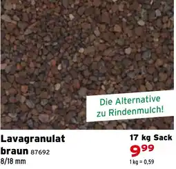 Salzburger Lagerhaus Lavagranulat braun Angebot