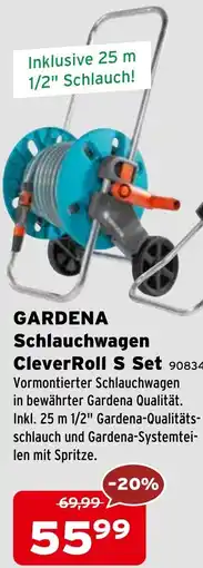 Salzburger Lagerhaus GARDENA Schlauchwagen CleverRoll S Set Angebot