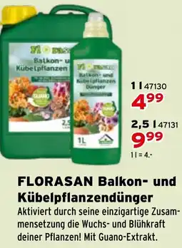 Salzburger Lagerhaus FLORASAN Balkon- und Kübelpflanzendünger Angebot