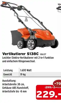 Salzburger Lagerhaus Vertikutierer S138C Angebot