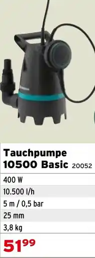 Salzburger Lagerhaus Gardena Tauchpumpe 10500 Basic Angebot