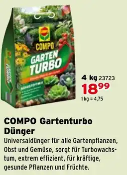 Salzburger Lagerhaus COMPO Gartenturbo Dünger Angebot