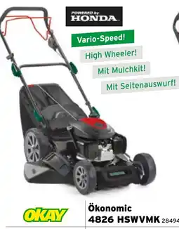 Salzburger Lagerhaus Okay Rasenmäher Ökonomic 4826 HSWVMK Angebot