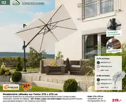 Salzburger Lagerhaus SCHNEIDER SCHIRME Pendelschirm Rhodos eco Twist Angebot