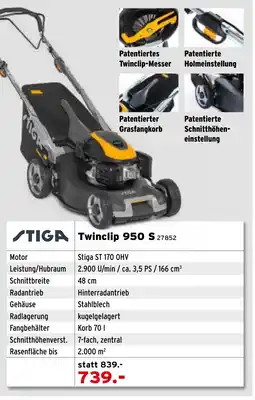 Salzburger Lagerhaus STIGA Twinclip 950 S Angebot
