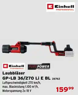 Salzburger Lagerhaus Einhell Laubbläser GP-LB 36/270 Li E BL Angebot