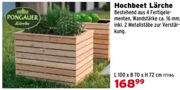 Salzburger Lagerhaus Hochbeet Lärche Angebot