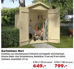 Salzburger Lagerhaus Gartenhaus Mori Angebot