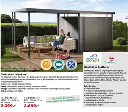 Salzburger Lagerhaus Gerätehaus HighLine Angebot