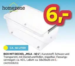 Möbelix homezone Box mit deckel „mila - 40 l" Angebot