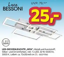 Möbelix Luca Bessoni LED-Deckenleuchte „Niya“ Angebot