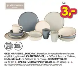 Möbelix JAMES WOOD Geschirrserie „Sonora" Angebot