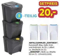 Möbelix Abfallsammler „Sortibox", „Jennifer" Angebot
