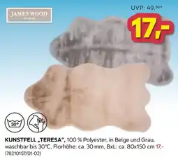 Möbelix JAMES WOOD Kunstfell „Teresa" Angebot
