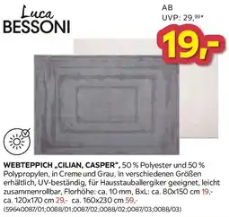 Möbelix Luca BESSONI Webteppich „Cilian, Casper" Angebot