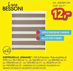 Möbelix Luca BESSONI Doppelrollo „Emanuel“ Angebot