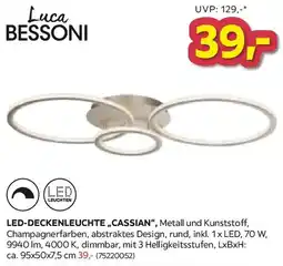 Möbelix Luca BESSONI Led-Deckenleuchte „Cassian" Angebot