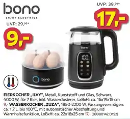 Möbelix bono Eierkocher „Ilvy", Wasserkocher „Zuza" Angebot