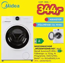 Möbelix Midea Waschmaschine „MF200W100WB-WD" Angebot