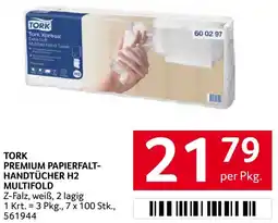 Transgourmet Tork Premium Papierfalt-Handtücher H2 Multifold Angebot
