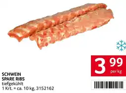 Transgourmet Schwein spare ribs Angebot