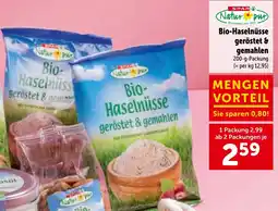 Interspar Spar Natur pur Bio-Haselnüsse geröstet & gemahlen Angebot