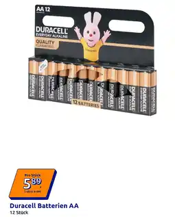 Action Duracell Batterien AA Angebot