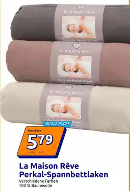 Action La Maison Rêve Perkal-Spannbettlaken Angebot