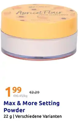Action Max & More Setting Powder Angebot