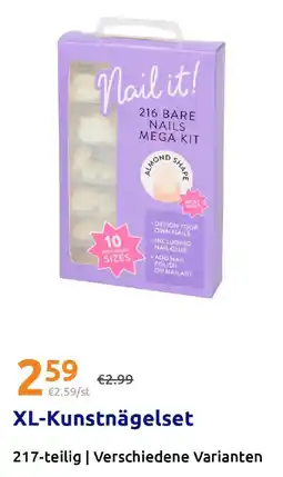 Action XL-Kunstnägelset Angebot