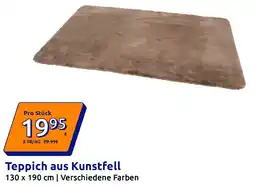 Action Teppich aus Kunstfell Angebot
