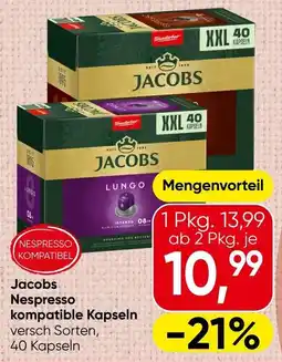 Spar Jacobs Nespresso kompatible Kapseln Angebot