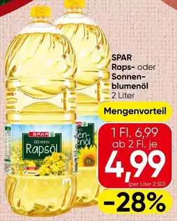Spar SPAR Rapsöl Angebot