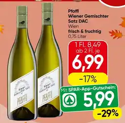 Spar Pfaffl Wiener Gemischter Satz DAC Angebot