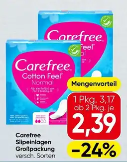 Spar Carefree Slipeinlagen Angebot
