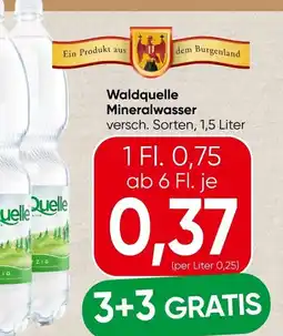 Spar Waldquelle Mineralwasser Angebot