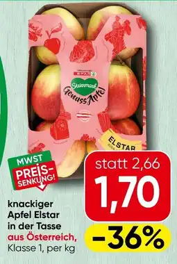 Spar knackiger Apfel Elstar Angebot