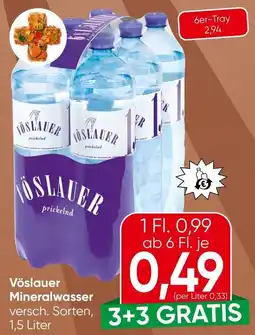 Spar Vöslauer Mineralwasser Angebot