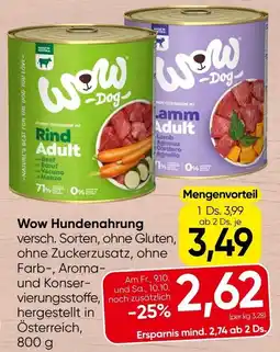 Spar Wow Hundenahrung Angebot