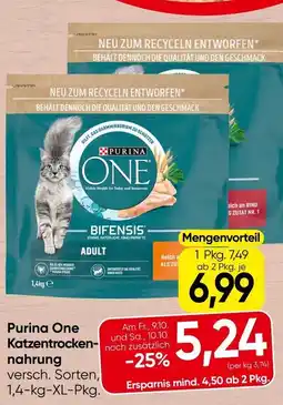 Spar Purina One Katzentrockennahrung Angebot