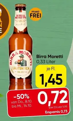 Spar Birra Moretti Angebot
