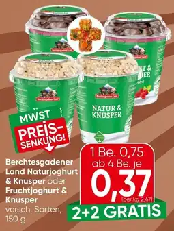 Spar Berchtesgadener Land Naturjoghurt & Knusper Angebot