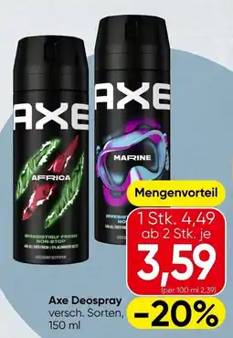 Spar Axe Deospray Angebot